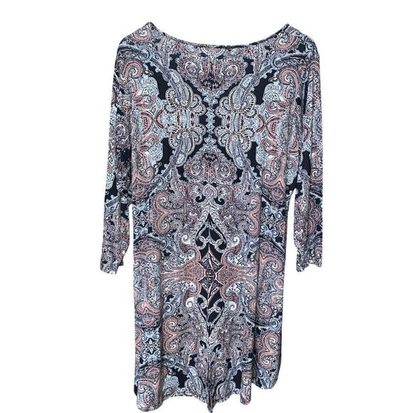 Rose + Olive Tunic Top slit in back very soft size 1X - Picture 2 of 6